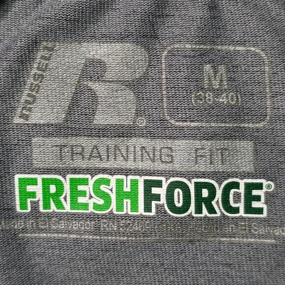 Russell Athletic Training Fit Fresh Force Gray Performance T-Shirt Men’s M - Picture 2 of 7